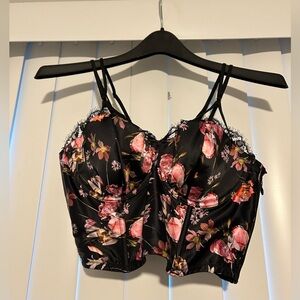 Victoria’s Secret Floral Corset Bustier Top